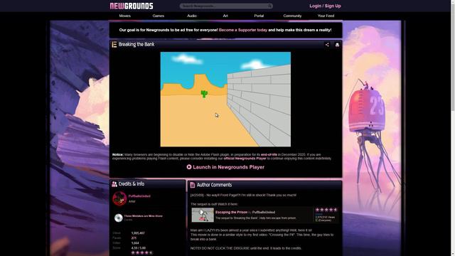 Флеш-игра Breaking The Bank смотреть онлайн