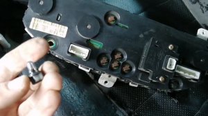 замена лампочек в приборной панели. NISSAN ALMERA N16.