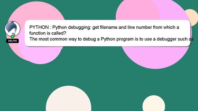 PYTHON : Python debugging: get filename and line number from which a function is called? смотреть онлайн