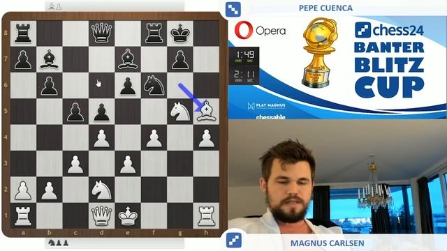 "A quick attack, showing little to no respect!" | Magnus Carlsen vs Pepe Cuenca | Game 1 смотреть онлайн