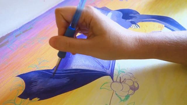 My full painting process - Painting the bat (from sketch to finish) смотреть онлайн