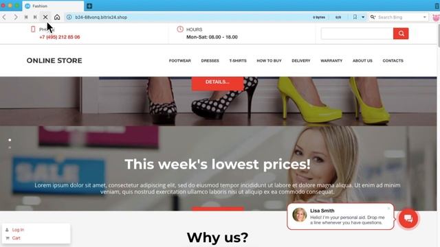 Free online store builder - Change the online store catalog title | Bitrix24 Online Store смотреть онлайн