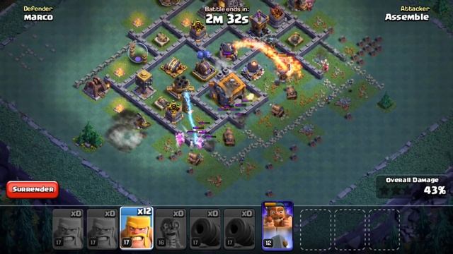 ALL LEVEL 17 CANNON CART ATTACKING STRATEGY IN BH9 | Clash Of Clans смотреть онлайн