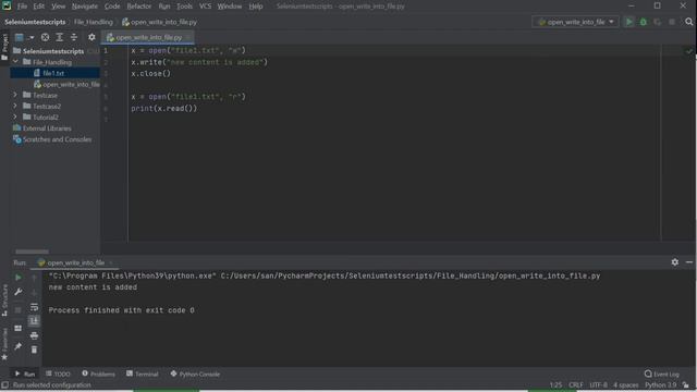 Python || File Handling -2 || Write into a file смотреть онлайн