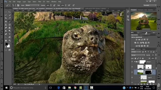 tutorial photoshop Turtle Castle смотреть онлайн