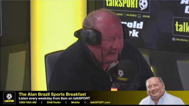 Alan Brazil - Fire Engine Face Is Back Laughing and Stuffing His Gob On Air On talkSPORT смотреть онлайн
