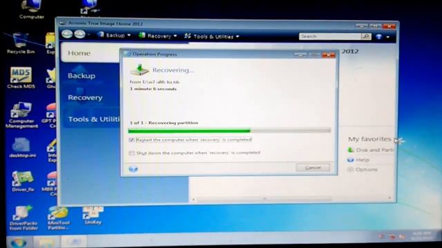 Bung File TIB Bằng Acronis True Image