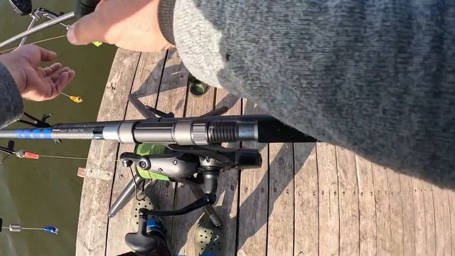 Ловля карпа в октябре на спортивном водоеме Каневской