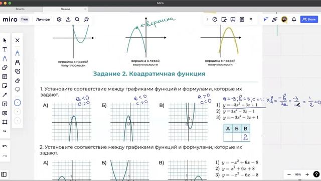 МАТЕМАТИКА ОГЭ | ЗАДАНИЕ № 11 | КВАДРАТИЧНАЯ ФУНКЦИЯ смотреть онлайн