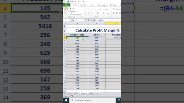 How to Calculate Profit Margin in Excel : Akshrika смотреть онлайн