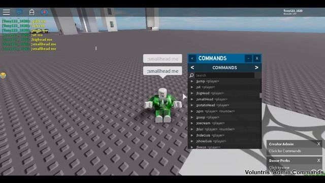 Roblox All HD's Admin commands and info Part 1 смотреть онлайн