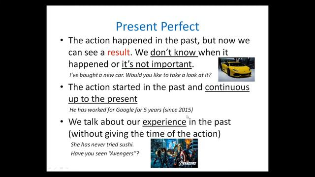 Present Perfect vs Past Simple смотреть онлайн
