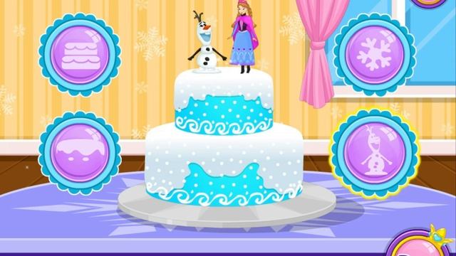 ★☆Baby Frozen Party Gameplay Fun Room Decoration, Cake Decoration And Dress Up Games For Kids★☆ смотреть онлайн