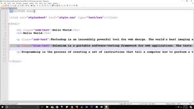 HTML & CSS - Tutorial 7 - Style Elements Using Class & Id смотреть онлайн