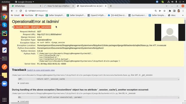 Project Development with Django (Python)| Admin page | no such table error issue fixing| Malayalam смотреть онлайн