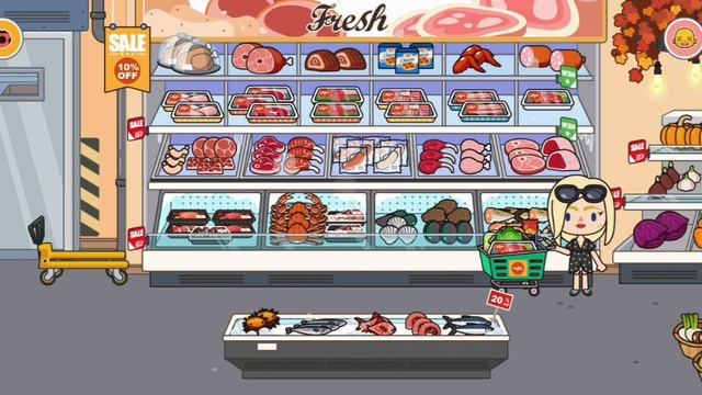 МИГА ГОРОД что я обична беру в супермаркете🍇🍈🍓🍒 смотреть онлайн