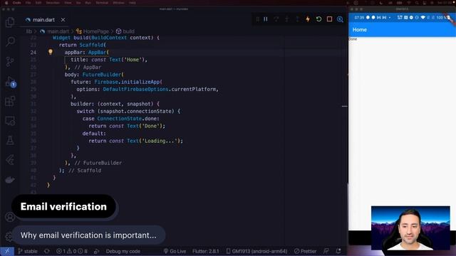 Chapter 14 - Separating App Initialization from Login and Register Screens - Free Flutter Course ? смотреть онлайн