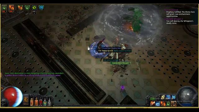 path of exile Inya's key Prophecy league - Vortex frostbolt смотреть онлайн