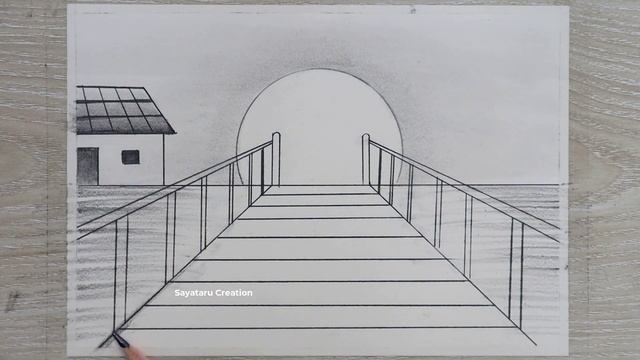 Sunset landscape drawing with pencil sketch, Pencil Drawing for beginners смотреть онлайн