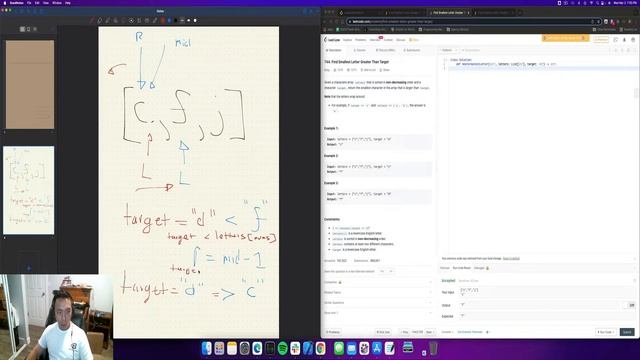 Leetcode 744. Find Smallest Letter Greater Than Target | Python - LinkedIn Interview Question смотреть онлайн