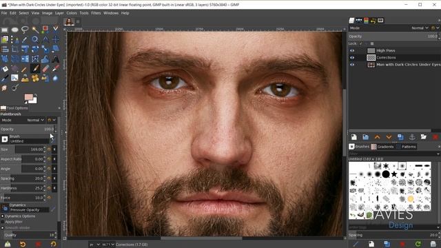 Remove Dark Circles Under Eyes Easily in GIMP смотреть онлайн