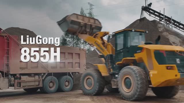 Погрузчик LiuGong 855H: видео