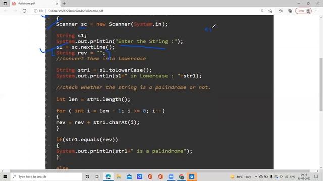 Palindrome Word Java ICSE Class 10 | String Handling Programs | Computer Applications смотреть онлайн