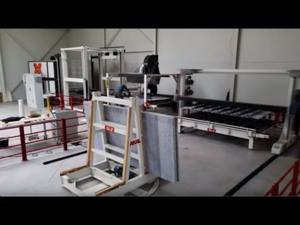 Обрабатывающая линия COMPACT LINE 20 (10+10) для резинатуры каменных слэбов AKAL (Турция)
