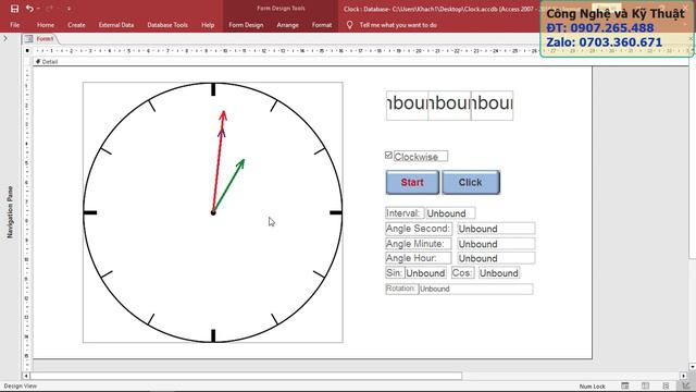 Đồng hồ kim bằng VBA(Analog_clock_VBA) смотреть онлайн
