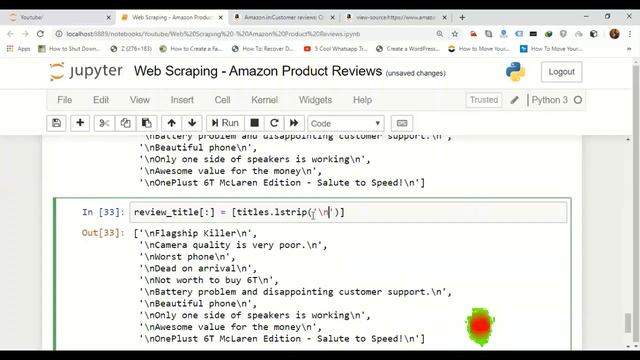 10. Web Scraping Using BeautifulSoup in Python - Scraping Amazon Product Reviews using Python смотреть онлайн