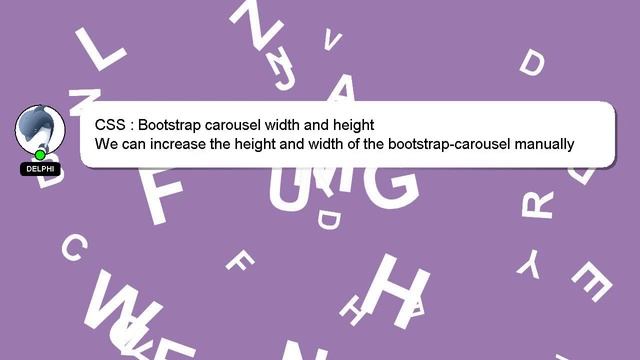 CSS : Bootstrap carousel width and height смотреть онлайн