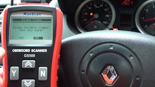 Autel GS500 Diagnose Renault Engine Faults смотреть онлайн