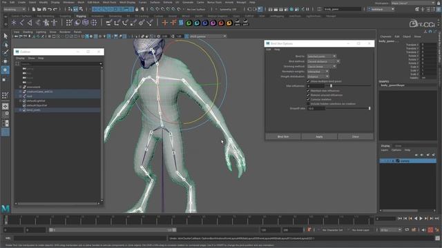 Realtime Creature Rigging Workshop (5 / 19) : Skin binding and editing смотреть онлайн