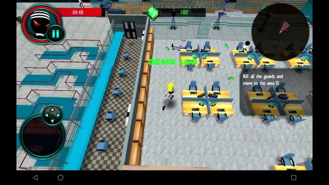 Stickman Bank Robbery Escape Android Gameplay смотреть онлайн