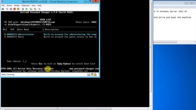 Reset the Admin Windows User Password in Windows Server 2012 / R2 Using Hiren Boot? смотреть онлайн