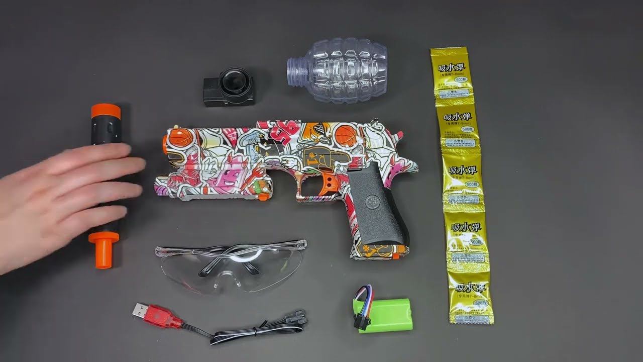 Пистолет DESERT EAGLE белый граффити на орбизах: сборка и тестирование смотреть онлайн