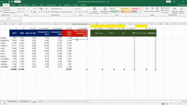 Like-ни свой бизнес! Планирование в Excel. смотреть онлайн