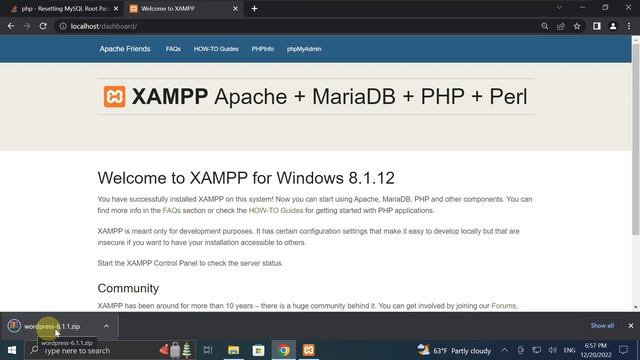 WordPress Setup using XAMPP смотреть онлайн