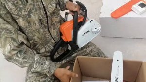 Бензопила STIHL/обкатка бензопила /