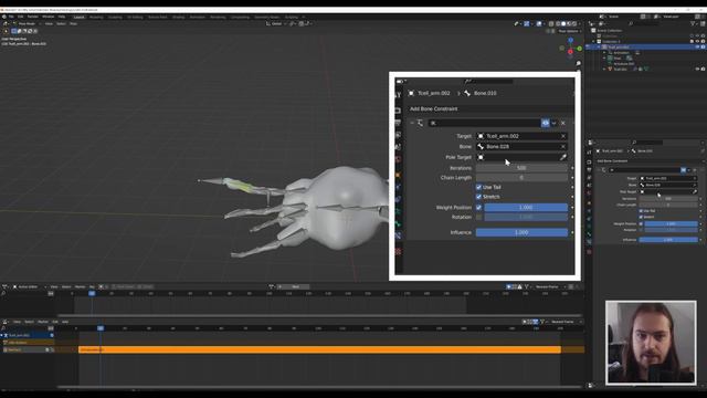 Blender Custom IK Rig Basics - Rigging a Tentacle - Blender basics Tutorial смотреть онлайн