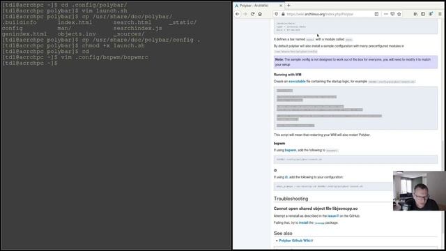 Bspwm Arch Linux Install & Polybar смотреть онлайн