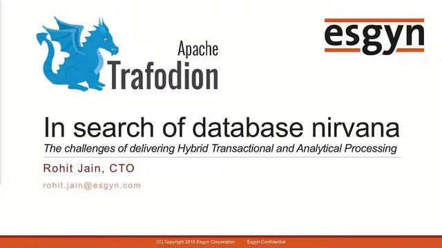 Kylin’s Performance Boost from HBase/Database Nirvana: Challenges of Delivering HTAP смотреть онлайн