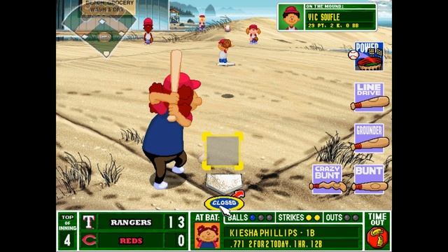 THE PITCHER HIT A HOME RUN? | Backyard Baseball 2001 Game 13 | Texas Rangers VS Cincinnati Reds смотреть онлайн