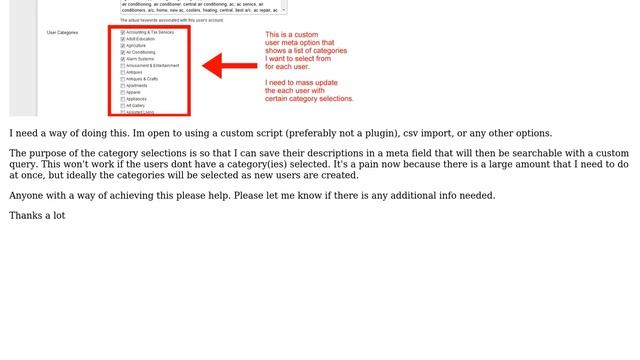 Wordpress: Mass Update User Profile Checkbox Options смотреть онлайн