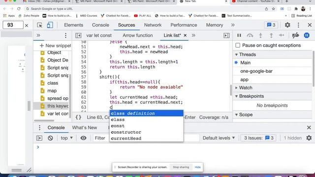 Singly Link List 5 : Shift Method | Data structures and algorithms using JavaScript in Hindi смотреть онлайн