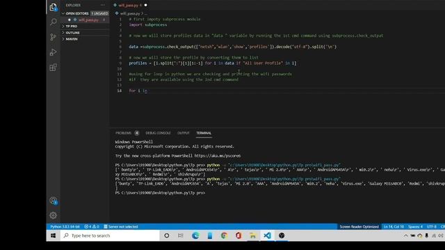 Get Wifi Password Using Python смотреть онлайн