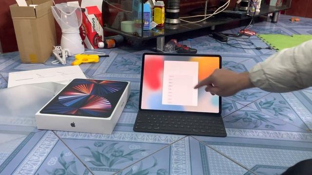 Unbox Ipad pro 12.9 2021 + Smart Keyboard Folio 4 смотреть онлайн