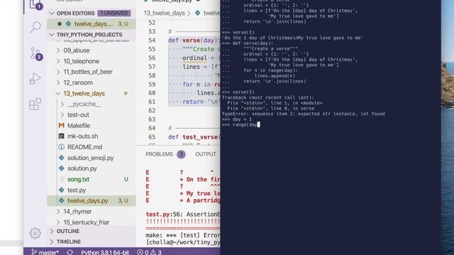 Tiny Python Projects: Ch 13 Pt 4 (Iterating and improving tests) смотреть онлайн