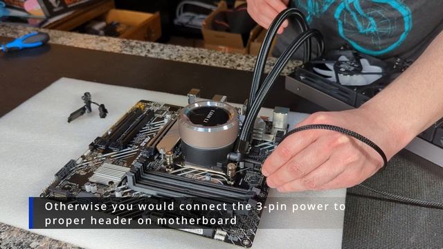 LGA1700 Install LIAN LI Galahad 240/360 AIO CPU Cooler смотреть онлайн