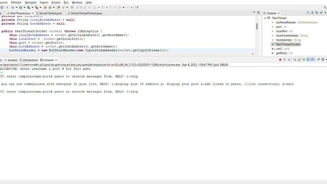 P2P Chat Application смотреть онлайн